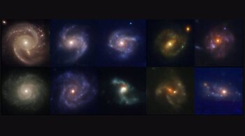 Algunas de las galaxias espirales