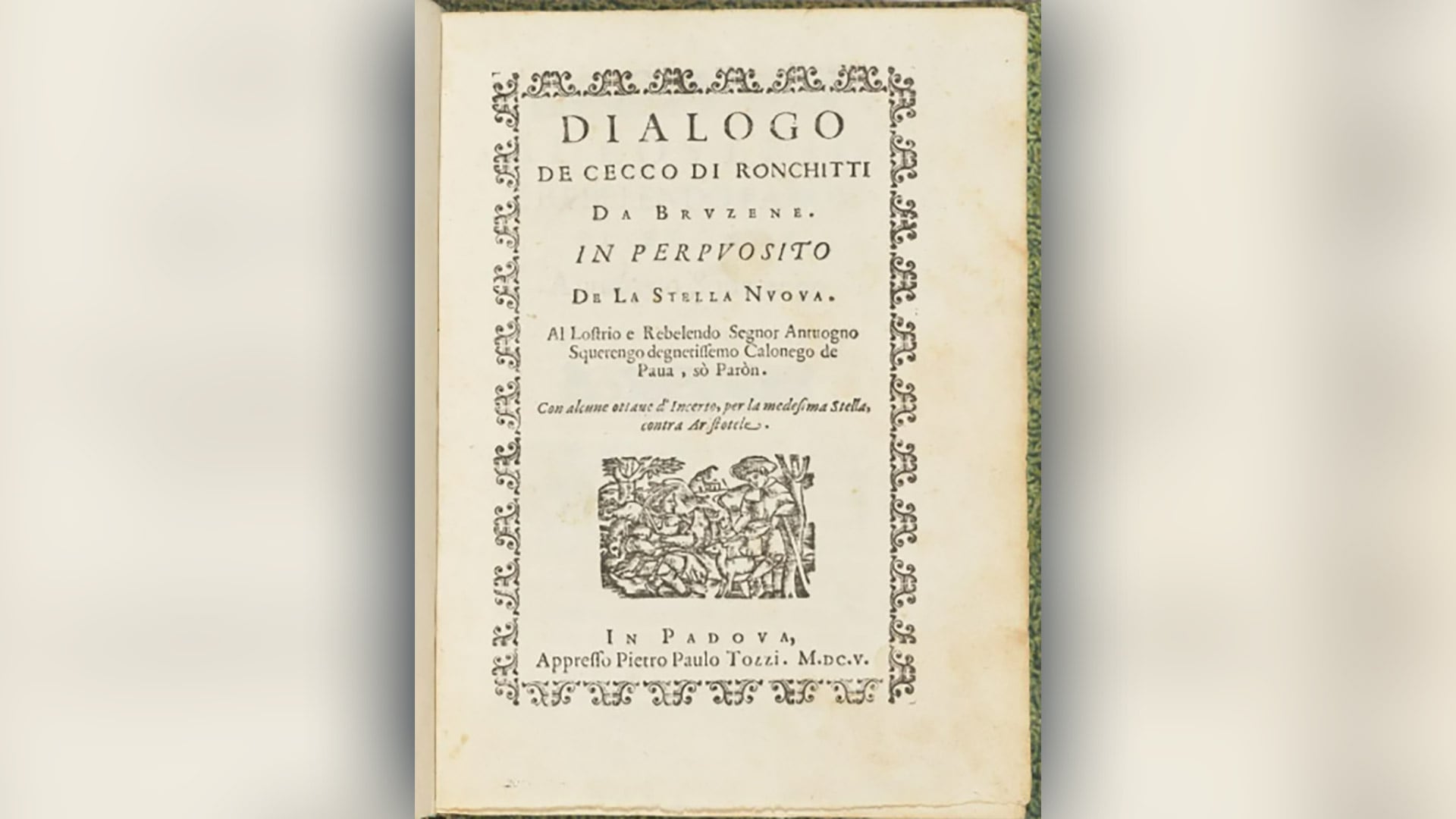 La primera publicación de Galileo Galilei