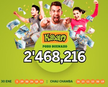 Kábala: video y números de la jugada ganadora del último sorteo del martes 30 de enero de 2024. (Captura: intralot)