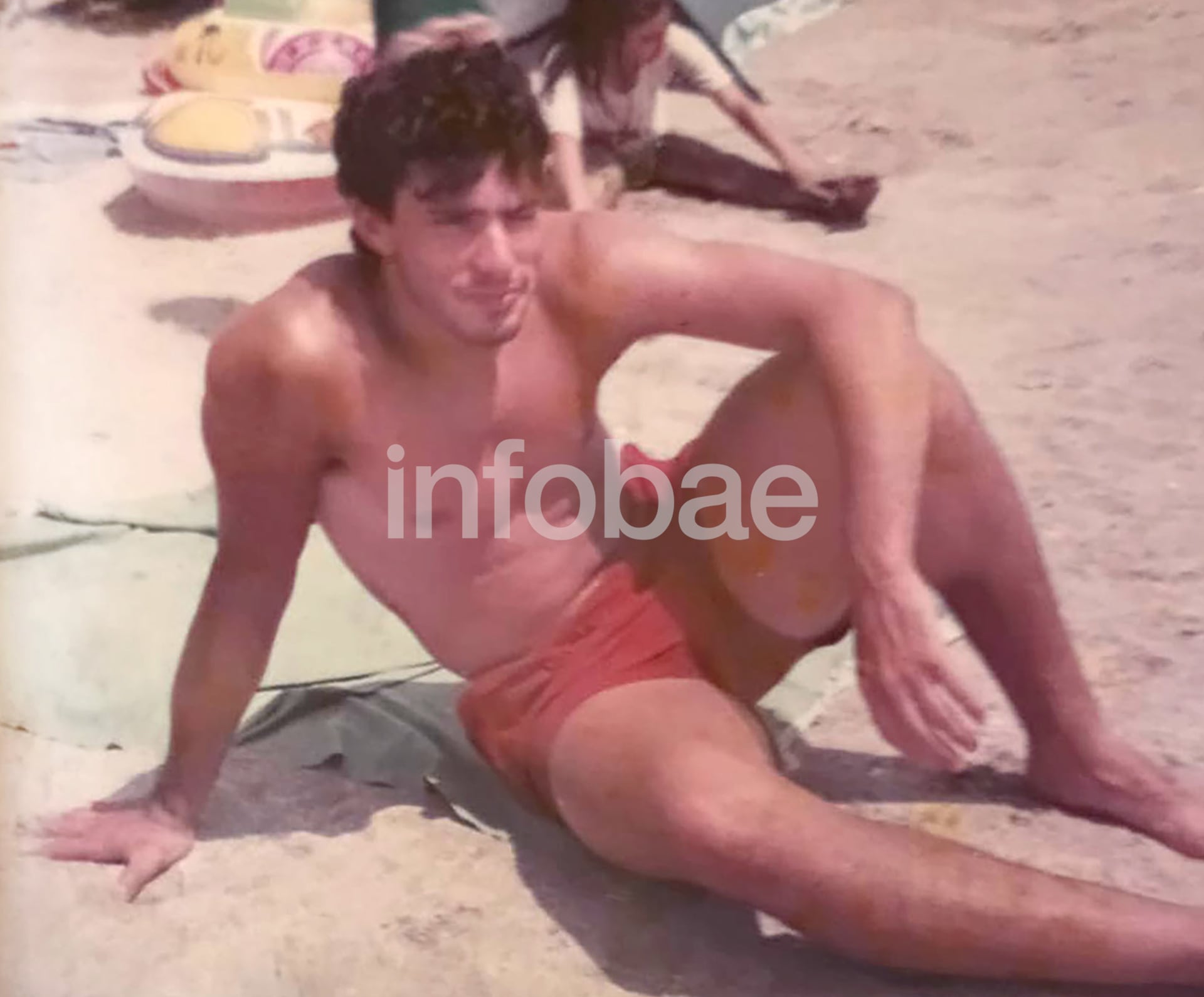 En alguna de sus vacaciones en la costa atlántica (Foto/Gentileza del entrevistado)