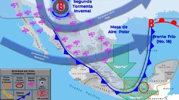 Heladas, nevadas y lluvias muy