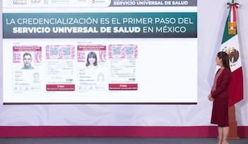 La presidenta Claudia Sheinbaum presentó el Sistema Universal de Salud el pasado mes de abril.
Crédito: Presidencia