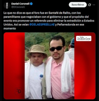 Daniel Coronell - crédito @DCoronell/X