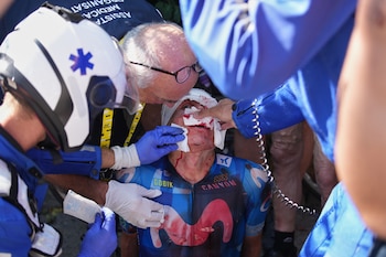 Einer Rubio accidente Tour de France