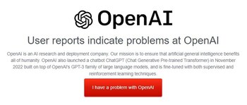 Chatgpt registra problemas en su