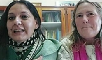Estudiantes y docentes del colegio Regina de Rafael Calzada recibieron una videollamada sorpresa de la Selección Argentina en pleno horario escolar (Captura de video)
