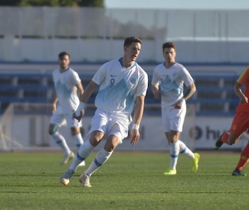 Vombergar con la camiseta de