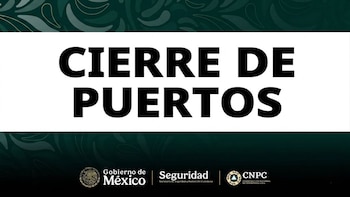Cierre de puertos en el Pacífico dispuesto por la Semar ante riesgo marítimo.