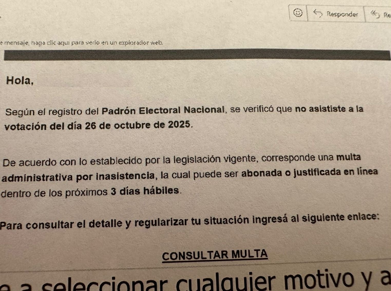Así son las estafas vía mail que envían a quienes no fueron a votar