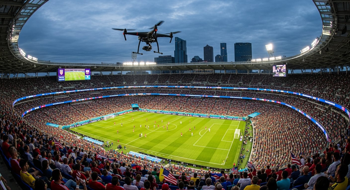 El FBI de Atlanta incautó tres drones cerca de eventos del Mundial tras detectar presuntas violaciones a las restricciones temporales de vuelo (Imagen Ilustrativa Infobae)