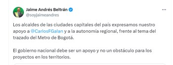 El alcalde de Bucaramanga manifestó