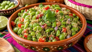 Ensalada de habas y amaranto: cómo preparar esta receta fresca, nutritiva y con sabor mexicano