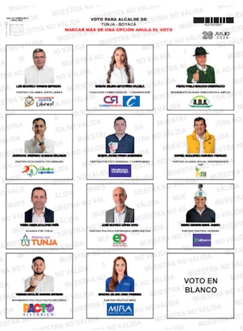 Varios candidatos ejercieron su derecho al voto durante la mañana e invitaron a la ciudadanía a participar en la jornada-crédito Registraduría Nacional