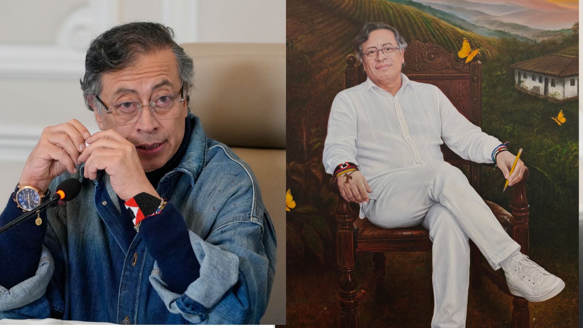 Gustavo Petro reveló el retrato oficial que será ubicado en la galería de presidentes de Colombia al concluir su mandato