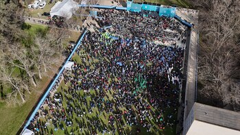 Imagen aérea del lugar del