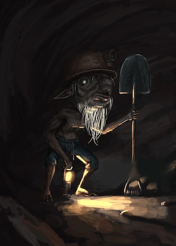 Suele llevar una lámpara consigo