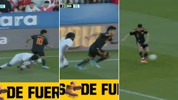 Gran jugada de Joao Grimaldo, el pase de Yoshimar Yotún y el gol de Jairo Vélez en Perú vs Senegal.