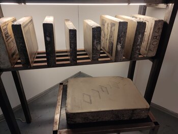 Detalle de la obra de