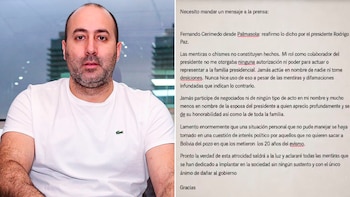 Fernando Cerimedo se defiende desde la cárcel: “Mi rol como colaborador no me otorgó ningún poder”