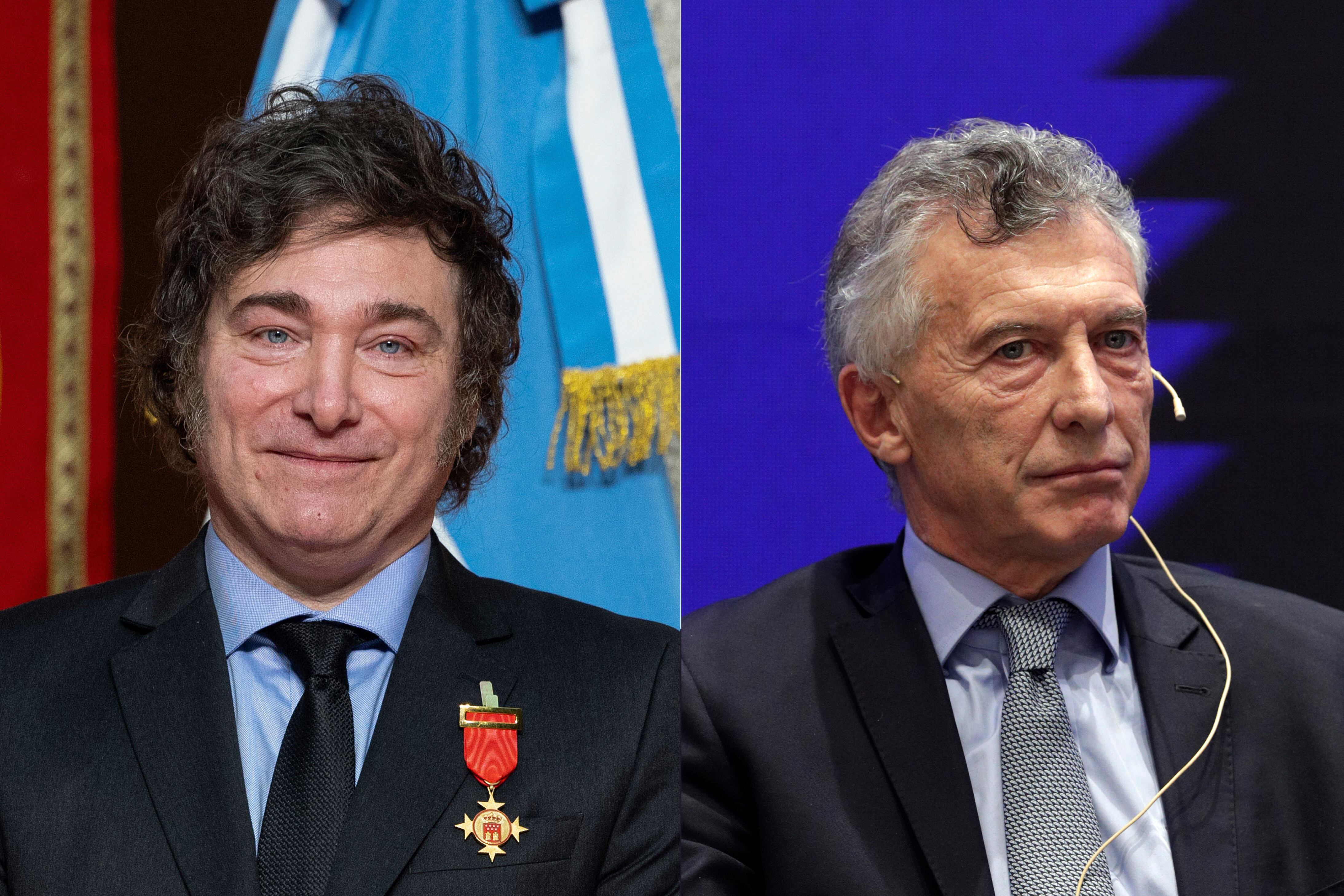 Javier Milei y Mauricio Macri