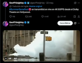Geoff Keighley anuncia que el evento Summer Game Fest se retransmitirá en 4K y 60 FPS, justo la resolución de la Steam Machine.