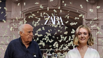 A la izquierda, Amancio Ortega,