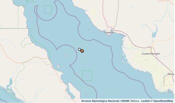 Temblor reportado en Sonora.
(SSN)
