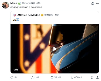 La particular presentacion de Cuti Romero en Atletico de Madrid que convirtió a Colapinto en tendencia