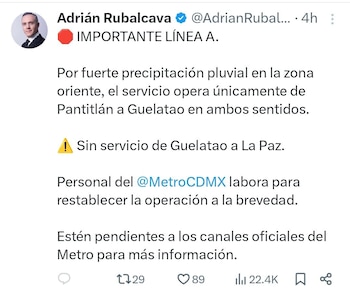 Adrián Rubalcava anunció estado de