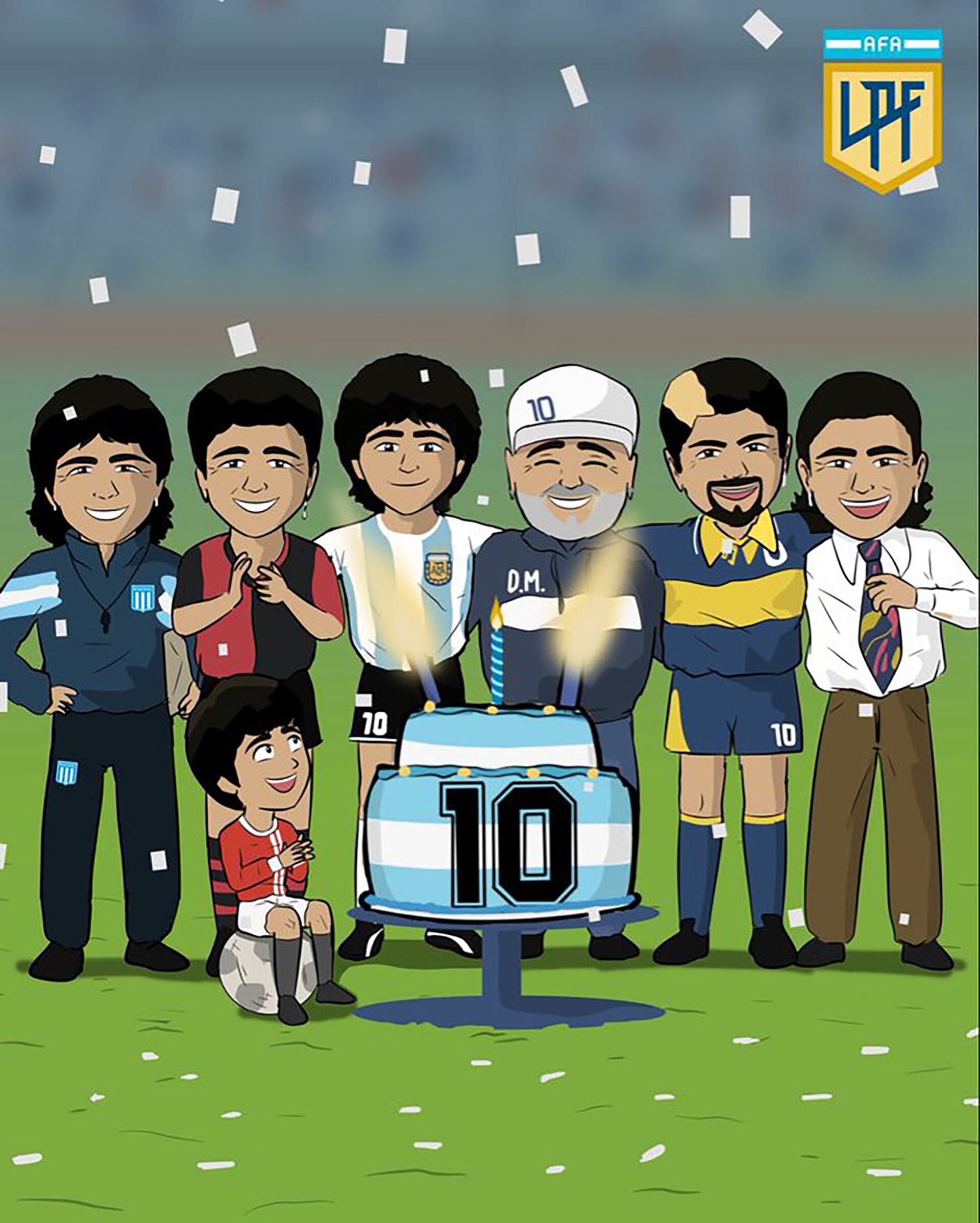 La Liga Profesional de Fútbol repasó su carrera en el fútbol argentino como jugador y DT (Fuente)