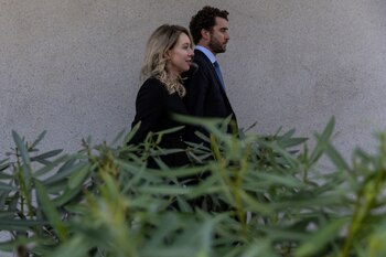 Elizabeth Holmes y su pareja