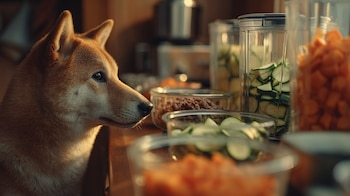 Alimento natural para perro elaborado