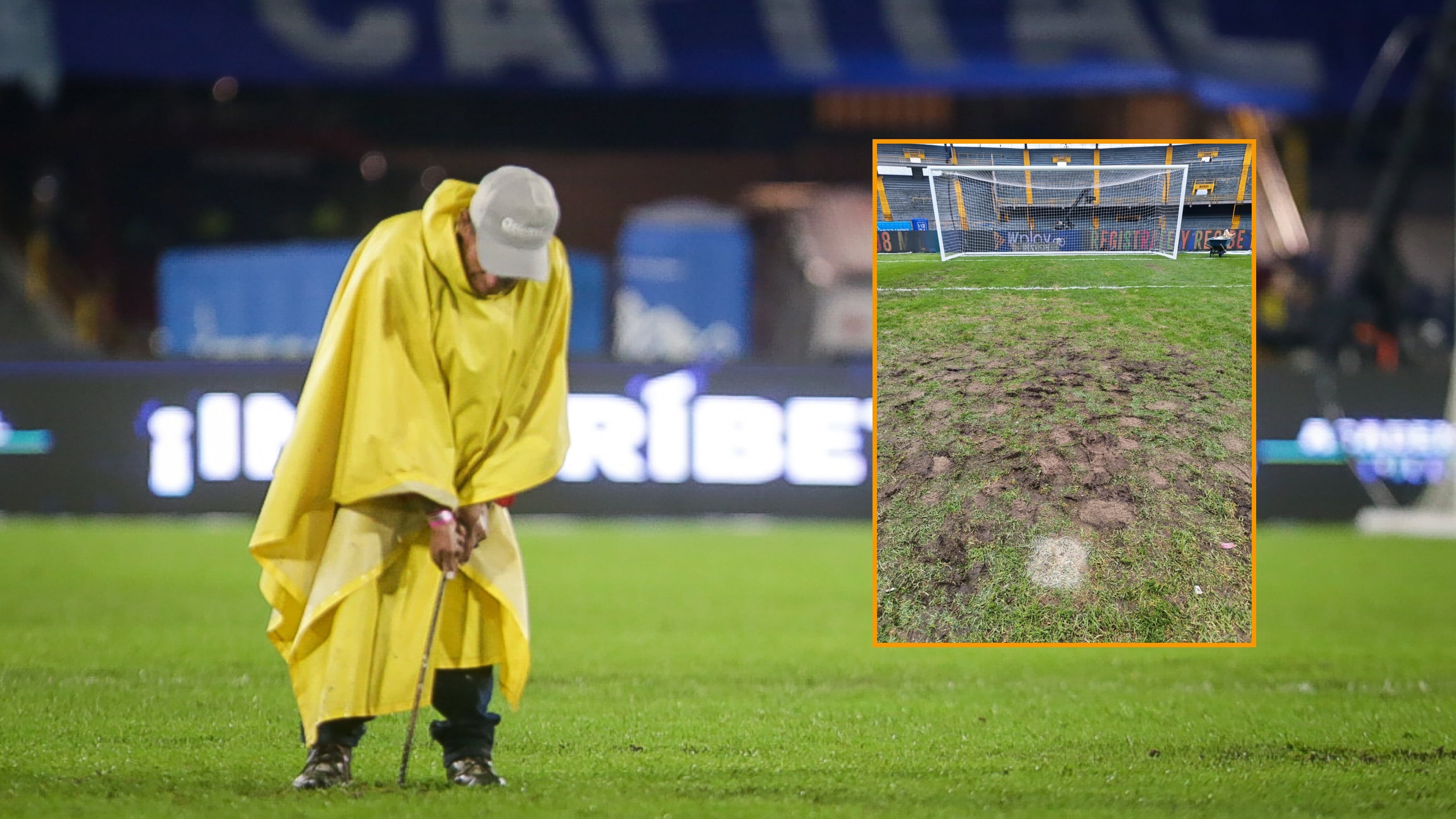 Así estarían “maquillando” la grama de El Campín de Bogotá para que parezca apta para los partidos del fútbol colombiano