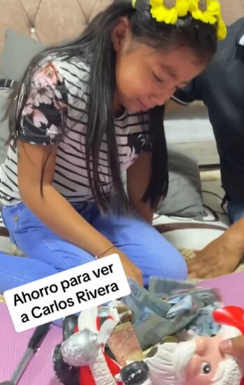 La niña tuvo que ahorrar