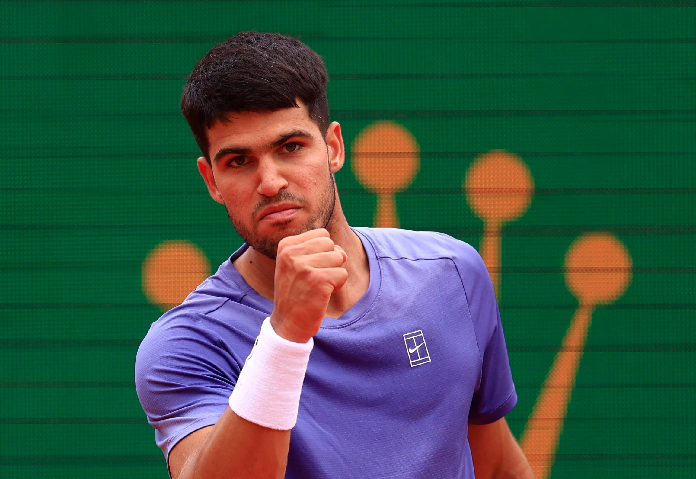 Carlos Alcaraz en el Master 1000 de Montecarlo 2024. (REUTERS/Manon Cruz)
