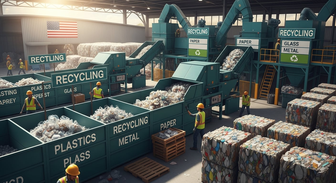 El sistema de reciclaje en Estados Unidos se caracteriza por su descentralización, generando disparidad en normas y procedimientos a lo largo del país (Imagen Ilustrativa Infobae)