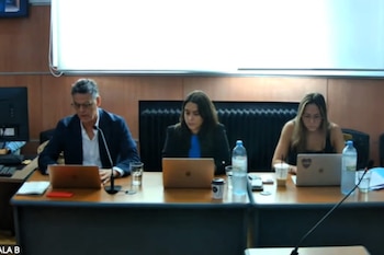 El fiscal Marcelo Colombo durante