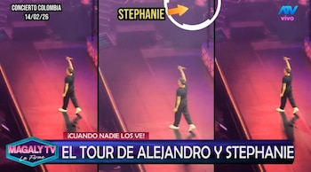 Alejandro Sanz y Stephanie Cayo: