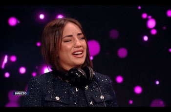 Anita Williams se emociona en 'GH Dúo' al ver a su hijo (Mediaset)