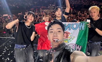 Wonho en México. (X/@official__wonho)