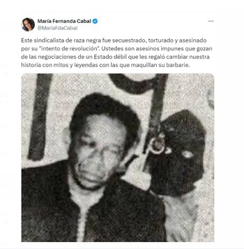 María Fernanda Cabal publicó una