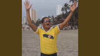 La mujer que aparece en los más de 2 mil videos en la red social Tik Tok entonando “Viva Colombia, Viva Falcao, el tigre más fuerte y valiente que tiene la cancha” - creditos /YouTube