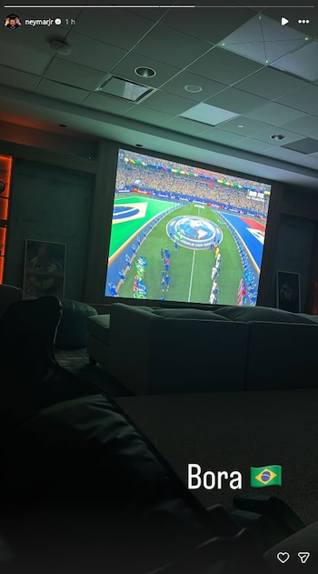 El curioso mensaje de Neymar en pleno partido de Brasil ante Haiti por el Mundial