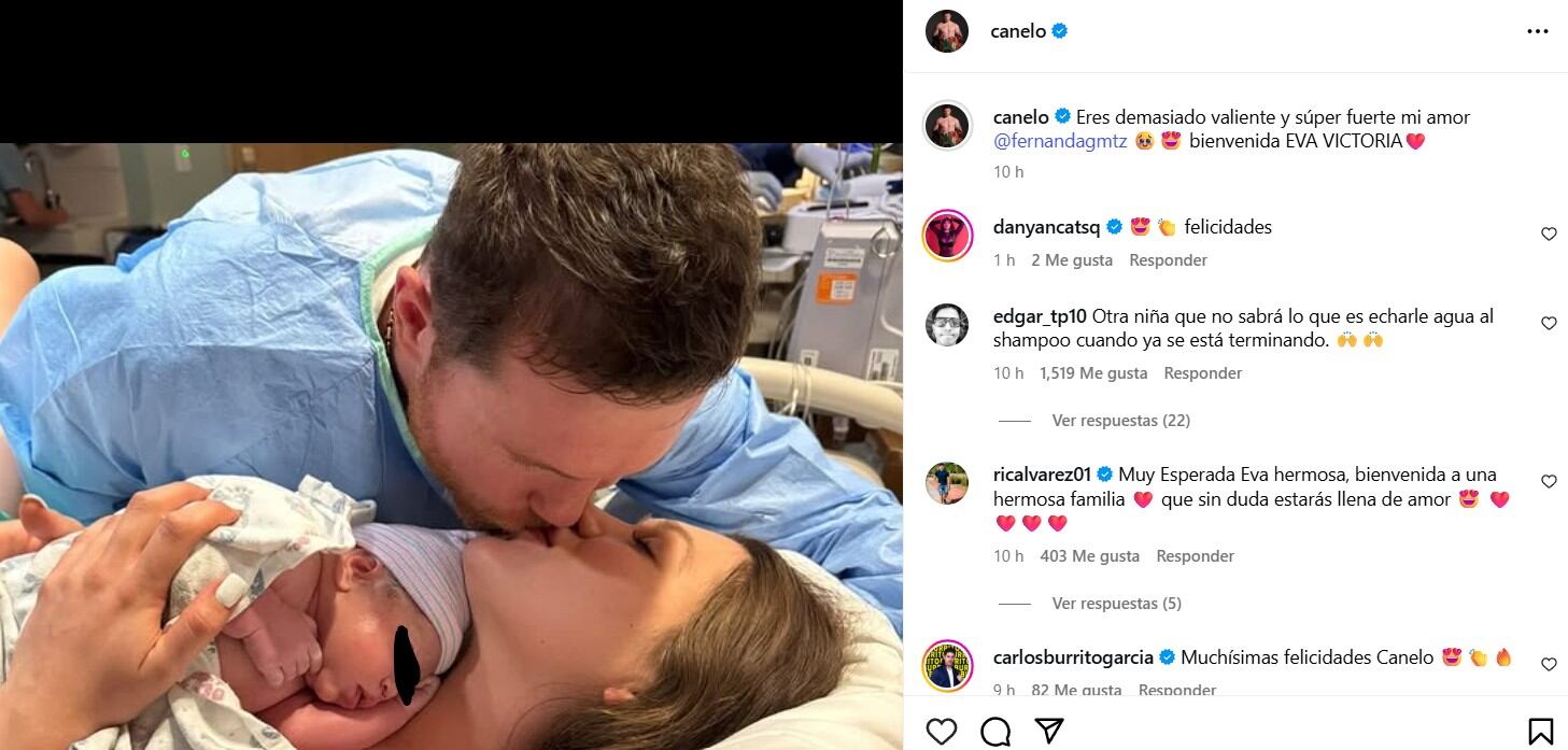 El boxeador compartió la noticia en redes sociales a un mes de su pelea contra Terence Crawford. (Instagram / @canelo)