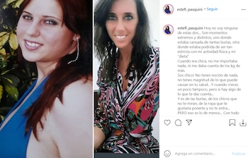El posteo de Estefanía Pasquini