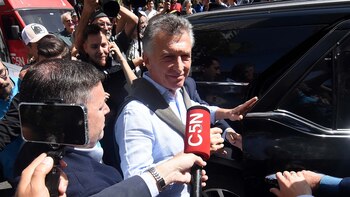 Mauricio Macri luego de votar