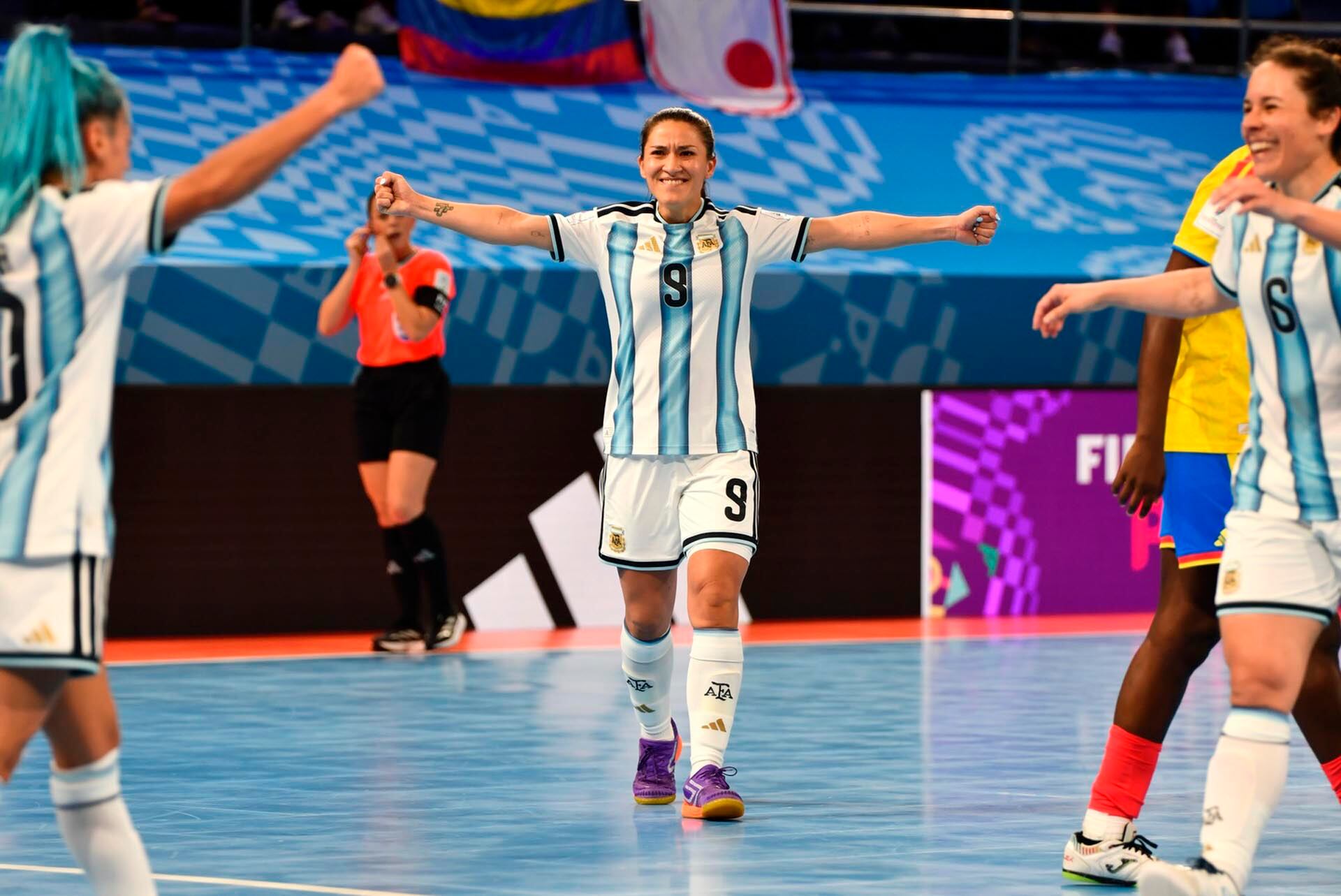 Argentina le ganó 4-1 a Colombia y se clasificó a las semifinales del Mundial de Futsal femenino