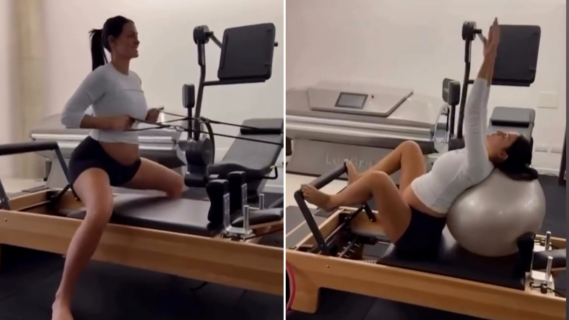 Oriana Sabatini mostró cómo se ejercita en pleno embarazo