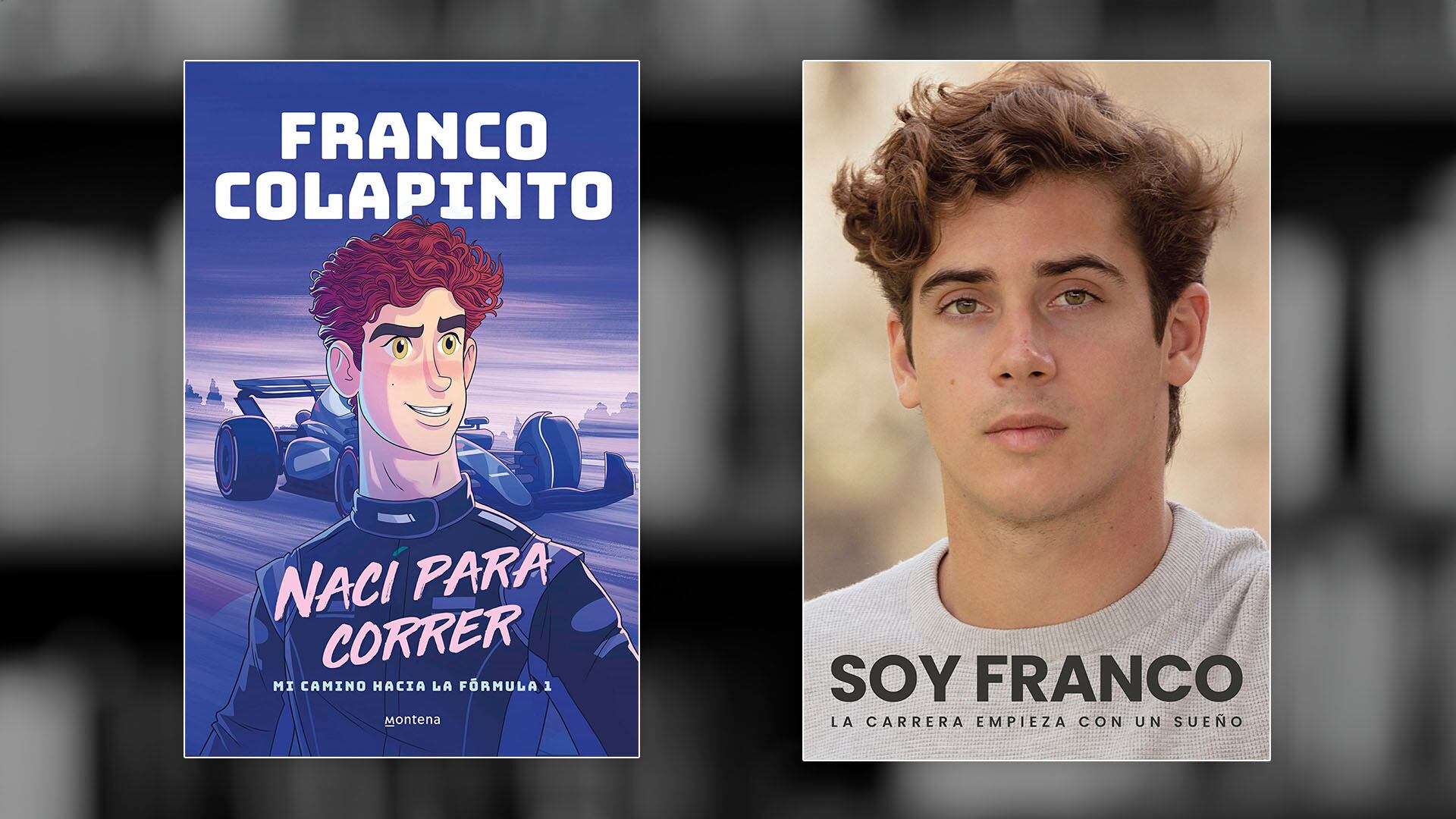 Los libros de Franco Colapinto: mucho para aprender.