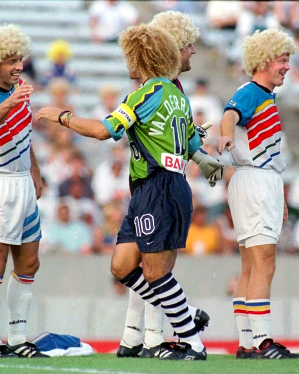 Carlos Valderrama en el 'Valderrama Day' de la MLS (crédito: MLS)